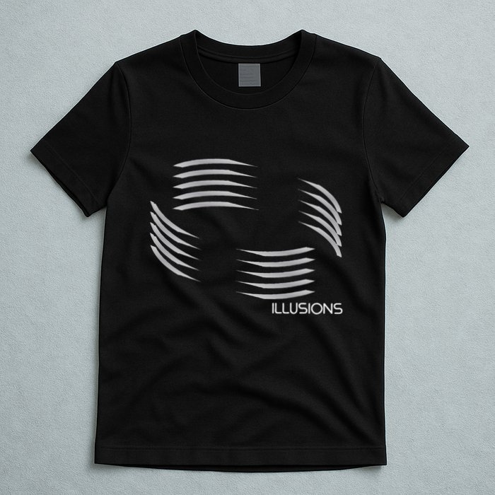 Optical Illusion Hard On The Eyes Never Ending Circle T-Shirt