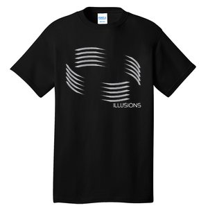 Optical Illusion Hard On The Eyes Never Ending Circle Tall T-Shirt