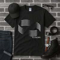 Optical Illusion Hard On The Eyes Never Ending Circle Tall T-Shirt