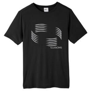 Optical Illusion Hard On The Eyes Never Ending Circle Tall Fusion ChromaSoft Performance T-Shirt