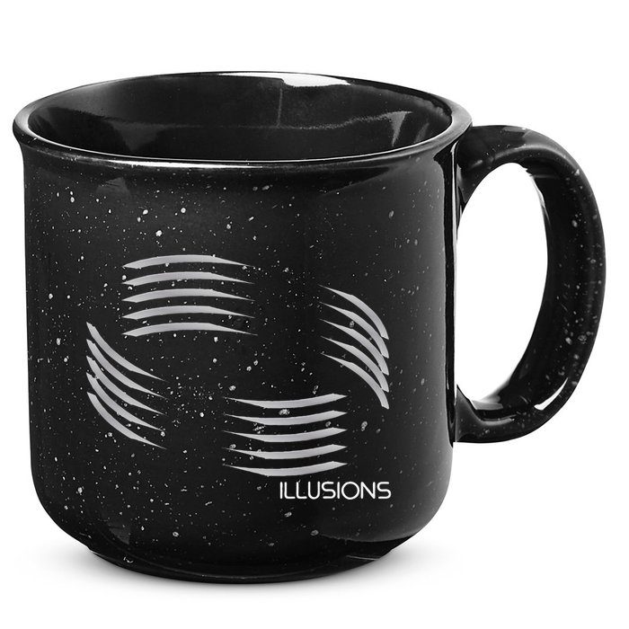 Optical Illusion Hard On The Eyes Never Ending Circle 15oz Campfire Ceramic Mug