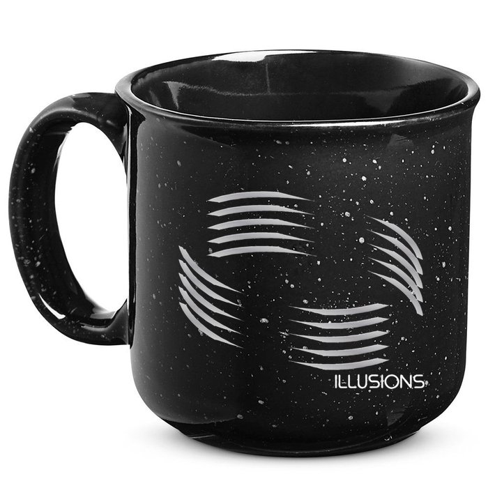Optical Illusion Hard On The Eyes Never Ending Circle 15oz Campfire Ceramic Mug