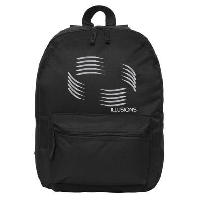 Optical Illusion Hard On The Eyes Never Ending Circle 16 in Basic Backpack