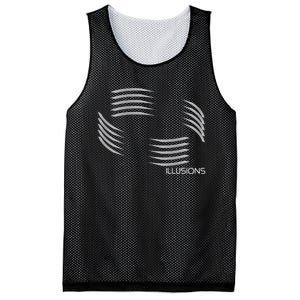 Optical Illusion Hard On The Eyes Never Ending Circle Mesh Reversible Basketball Jersey Tank