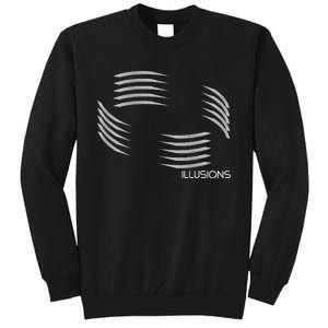 Optical Illusion Hard On The Eyes Never Ending Circle Tall Sweatshirt