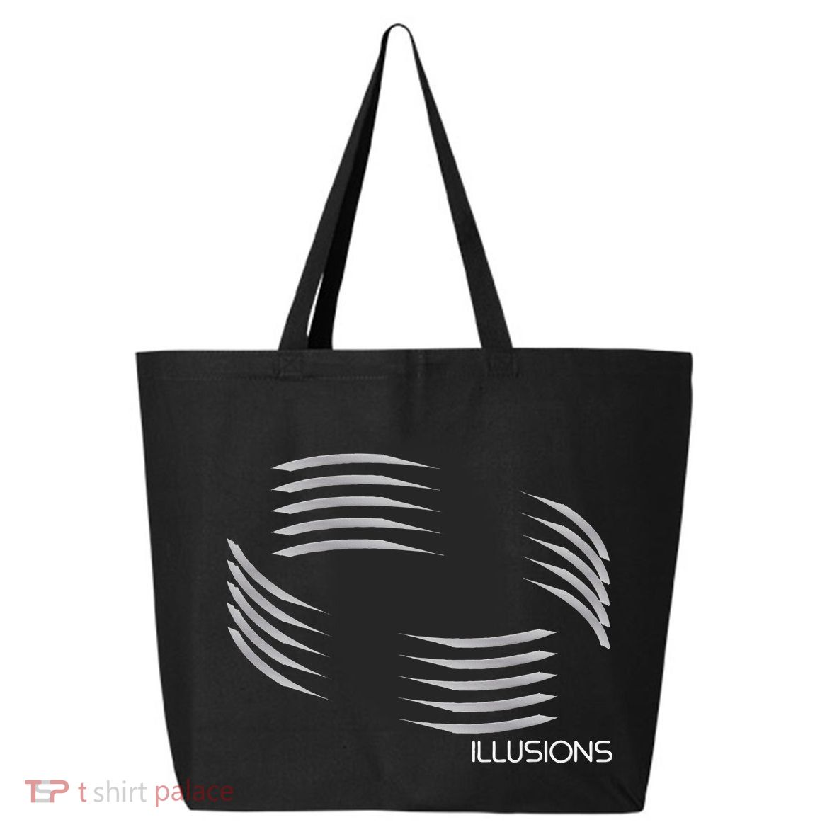Optical Illusion Hard On The Eyes Never Ending Circle 25L Jumbo Tote
