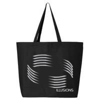 Optical Illusion Hard On The Eyes Never Ending Circle 25L Jumbo Tote