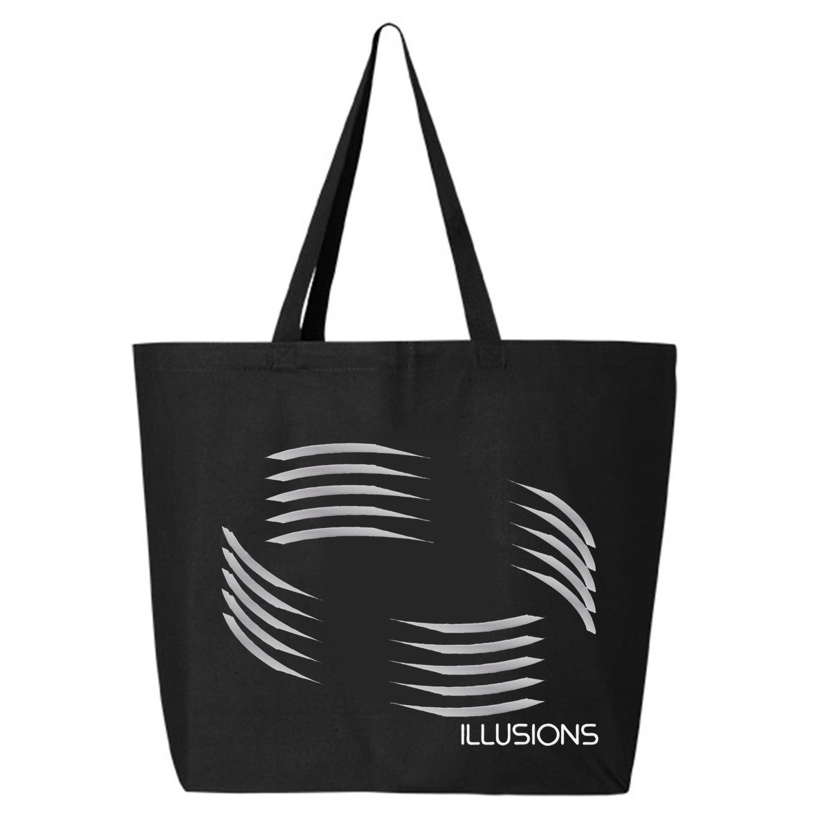 Optical Illusion Hard On The Eyes Never Ending Circle 25L Jumbo Tote