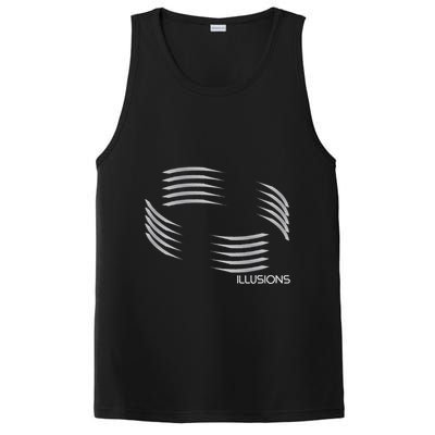 Optical Illusion Hard On The Eyes Never Ending Circle PosiCharge Competitor Tank