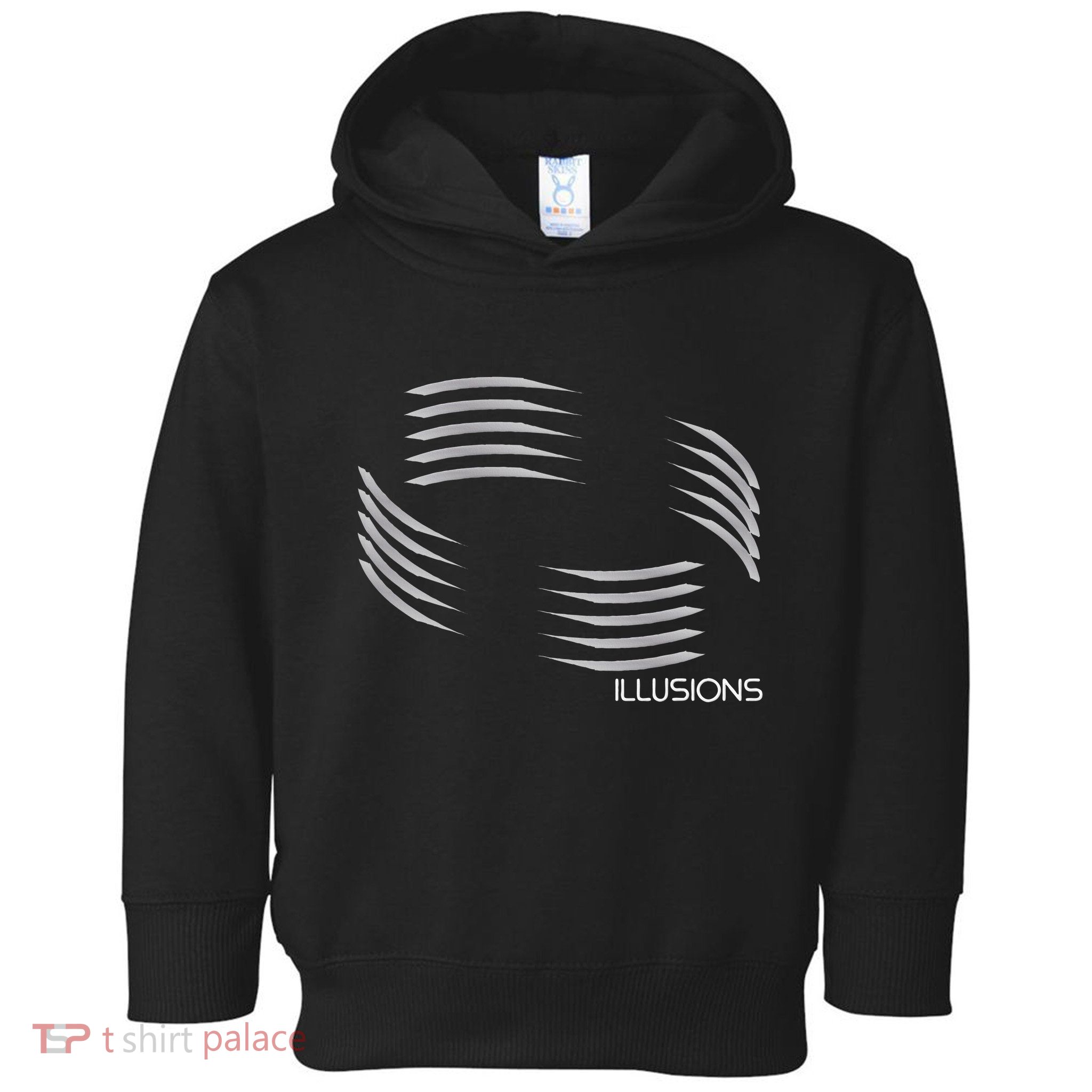 Optical Illusion Hard On The Eyes Never Ending Circle Toddler Hoodie