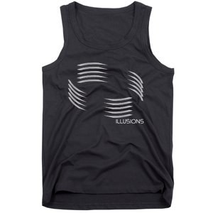 Optical Illusion Hard On The Eyes Never Ending Circle Tank Top