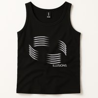 Optical Illusion Hard On The Eyes Never Ending Circle Tank Top