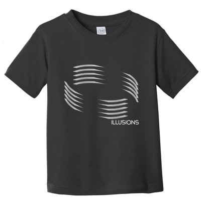 Optical Illusion Hard On The Eyes Never Ending Circle Toddler T-Shirt