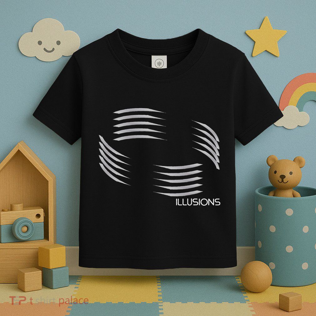 Optical Illusion Hard On The Eyes Never Ending Circle Toddler T-Shirt