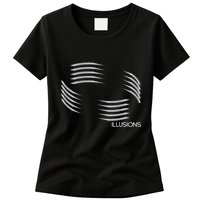 Optical Illusion Hard On The Eyes Never Ending Circle Womens T-Shirt