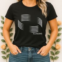 Optical Illusion Hard On The Eyes Never Ending Circle Womens T-Shirt