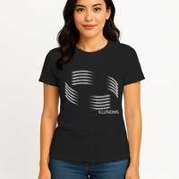Optical Illusion Hard On The Eyes Never Ending Circle Womens T-Shirt