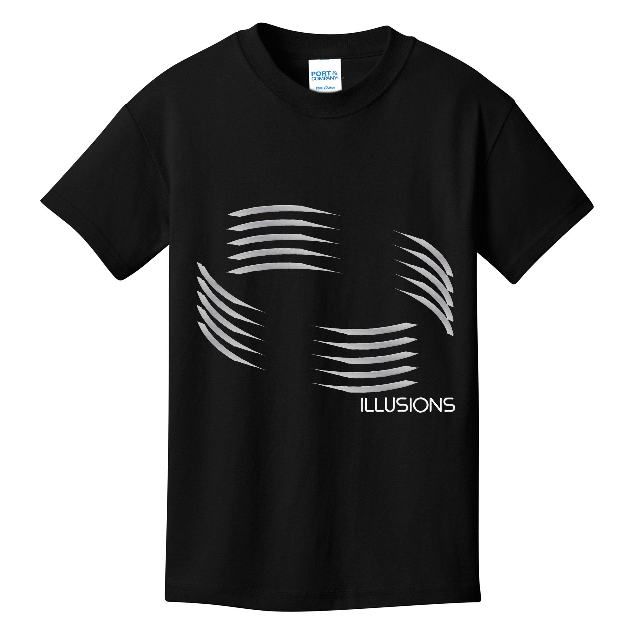 Optical Illusion Hard On The Eyes Never Ending Circle Kids T-Shirt