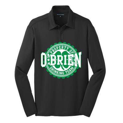 Obrien Irish Ing Team St Patricks Day Beer Gift Silk Touch Performance Long Sleeve Polo