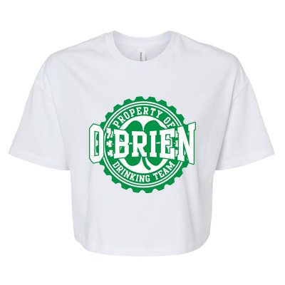 Obrien Irish Ing Team St Patricks Day Beer Gift Bella+Canvas Jersey Crop Tee