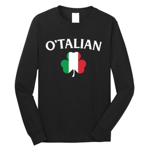 OTalian Irish Italian St PatrickS Day Long Sleeve Shirt