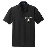 OTalian Irish Italian St PatrickS Day Dry Zone Grid Polo