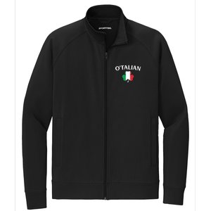 OTalian Irish Italian St PatrickS Day Stretch Full-Zip Cadet Jacket