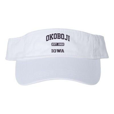 Okoboji Iowa IA vintage State Athletic style Visor