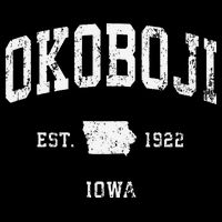 Okoboji Iowa Ia Vintage Athletic Sports Backpack