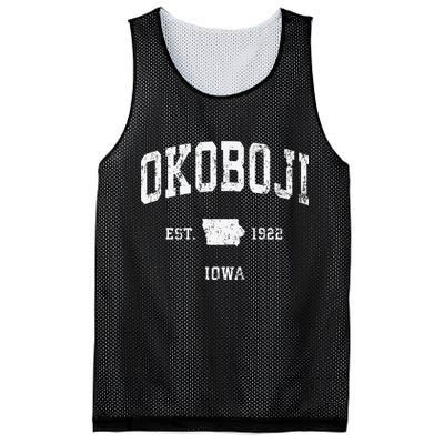 Okoboji Iowa Ia Vintage Athletic Sports Mesh Reversible Basketball Jersey Tank
