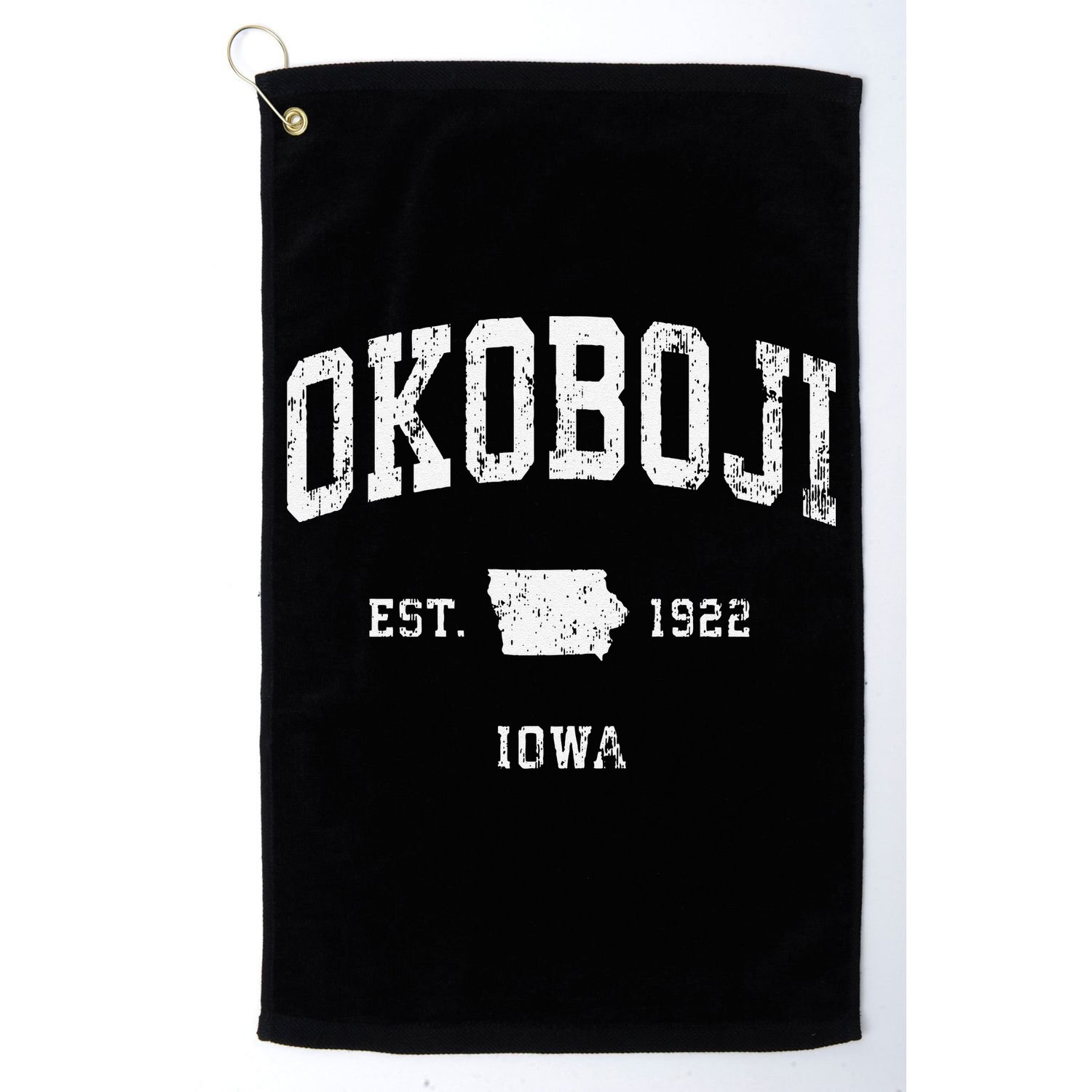 Okoboji Iowa Ia Vintage Athletic Sports Golf Towel