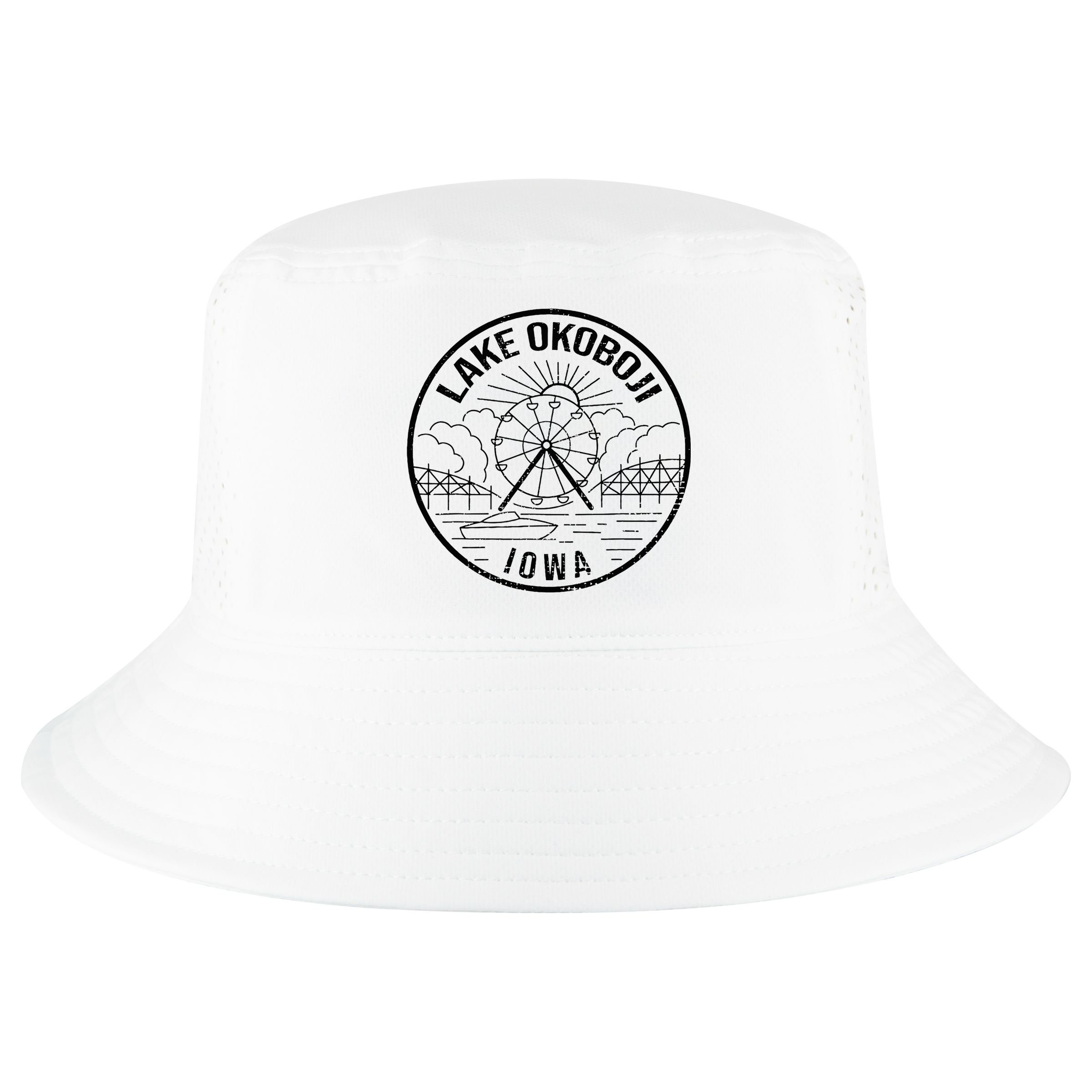 Okoboji Iowa Ia Vintage Okoboji Gifts Iowa Okoboji Lakes Cool Comfort Performance Bucket Hat