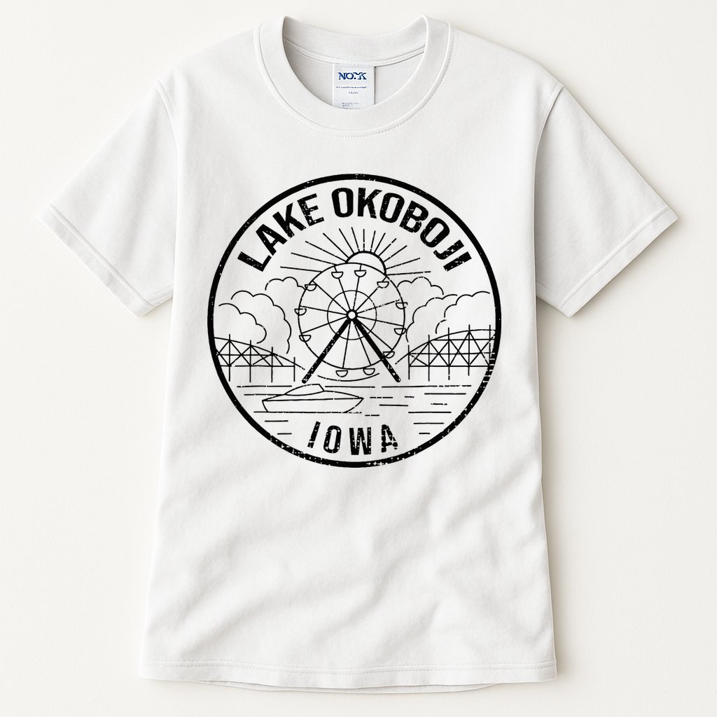 Okoboji Iowa Ia Vintage Okoboji Gifts Iowa Okoboji Lakes Tall T-Shirt