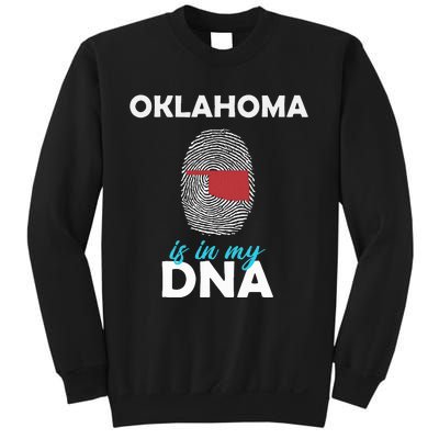 Oklahoma Is In My Dna Fingerprint America Sweatshirt