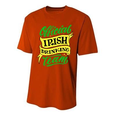 Official Irish Ing Team St Patricks Day Gift Performance Sprint T-Shirt