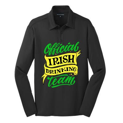 Official Irish Ing Team St Patricks Day Gift Silk Touch Performance Long Sleeve Polo