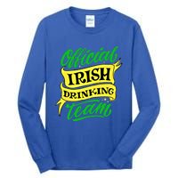 Official Irish Ing Team St Patricks Day Gift Tall Long Sleeve T-Shirt