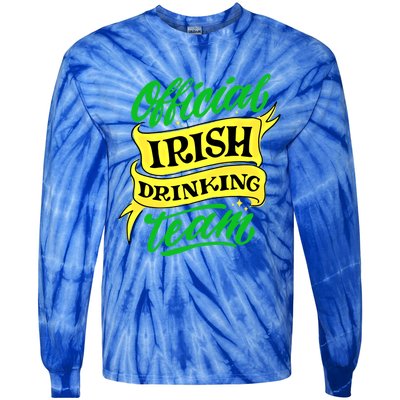 Official Irish Ing Team St Patricks Day Gift Tie-Dye Long Sleeve Shirt