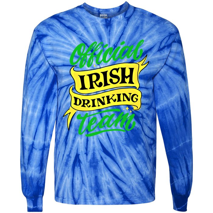 Official Irish Ing Team St Patricks Day Gift Tie-Dye Long Sleeve Shirt