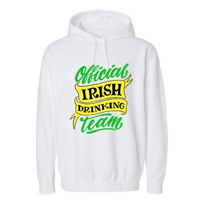 Official Irish Ing Team St Patricks Day Gift Garment-Dyed Fleece Hoodie