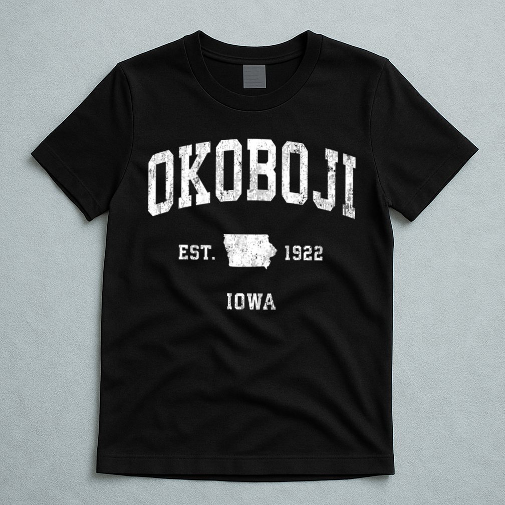 Okoboji Iowa Ia Vintage Athletic T-Shirt