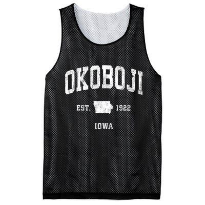 Okoboji Iowa Ia Vintage Athletic Mesh Reversible Basketball Jersey Tank