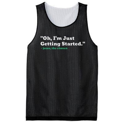 Oh IM Just Getting Started Motivational Mesh Reversible Basketball Jersey Tank