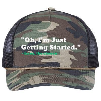 Oh IM Just Getting Started Retro Rope Trucker Hat Cap