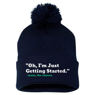 Oh IM Just Getting Started Pom Pom 12in Knit Beanie