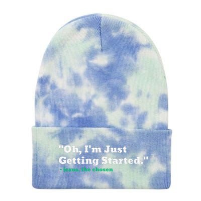 Oh IM Just Getting Started Tie Dye 12in Knit Beanie