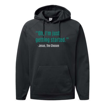 Oh IM Just Getting Started Performance Fleece Hoodie