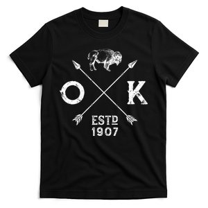 Oklahoma I Love State Arrow Bison Buffalo T-Shirt