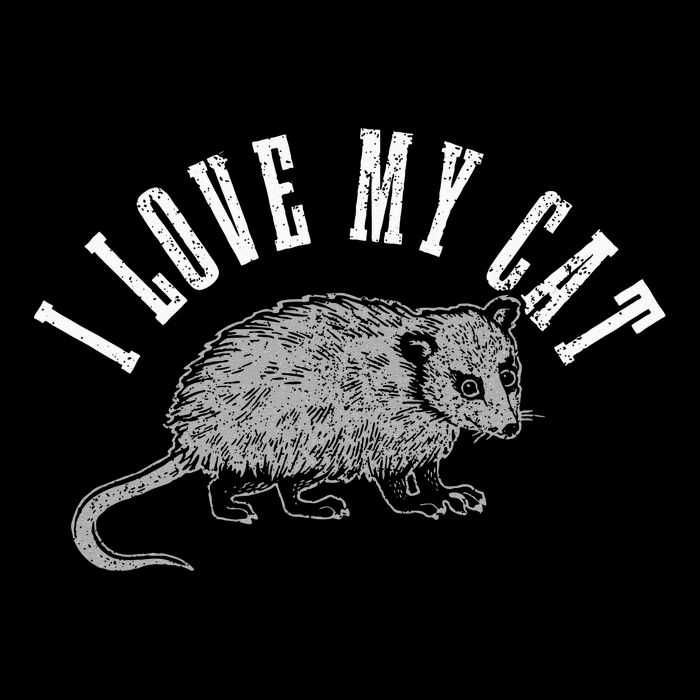 Opossum I Love My Cat Funny Opossum Cooling Performance Crew T-Shirt