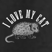 Opossum I Love My Cat Funny Opossum Adult Drive Performance Visor